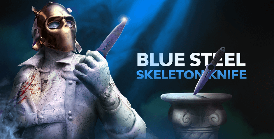 Faca Skeleton  |  Blue Steel