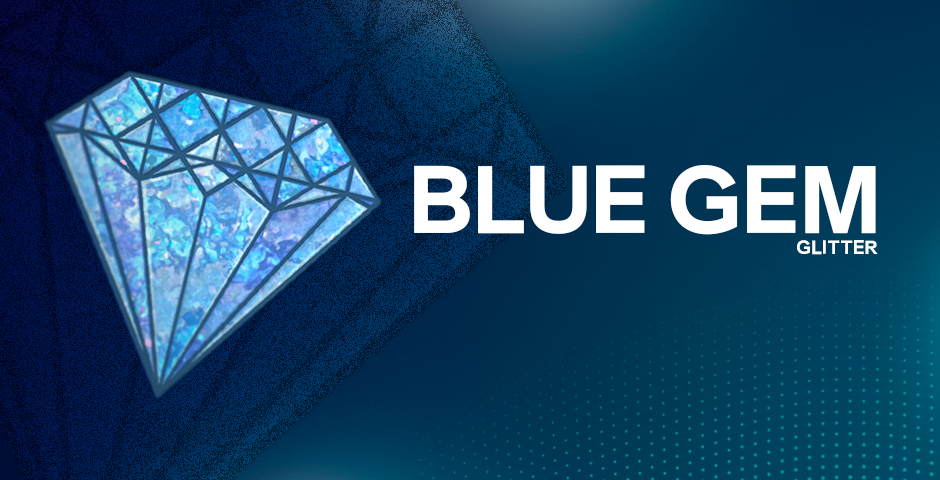 Blue Gem (Glitter)