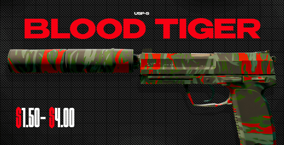 USP-S | Best Skins Under $5 | Blood Tiger