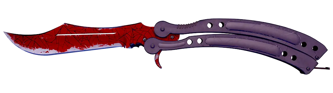 Butterfly Knife | Crimson Web (StatTrak)